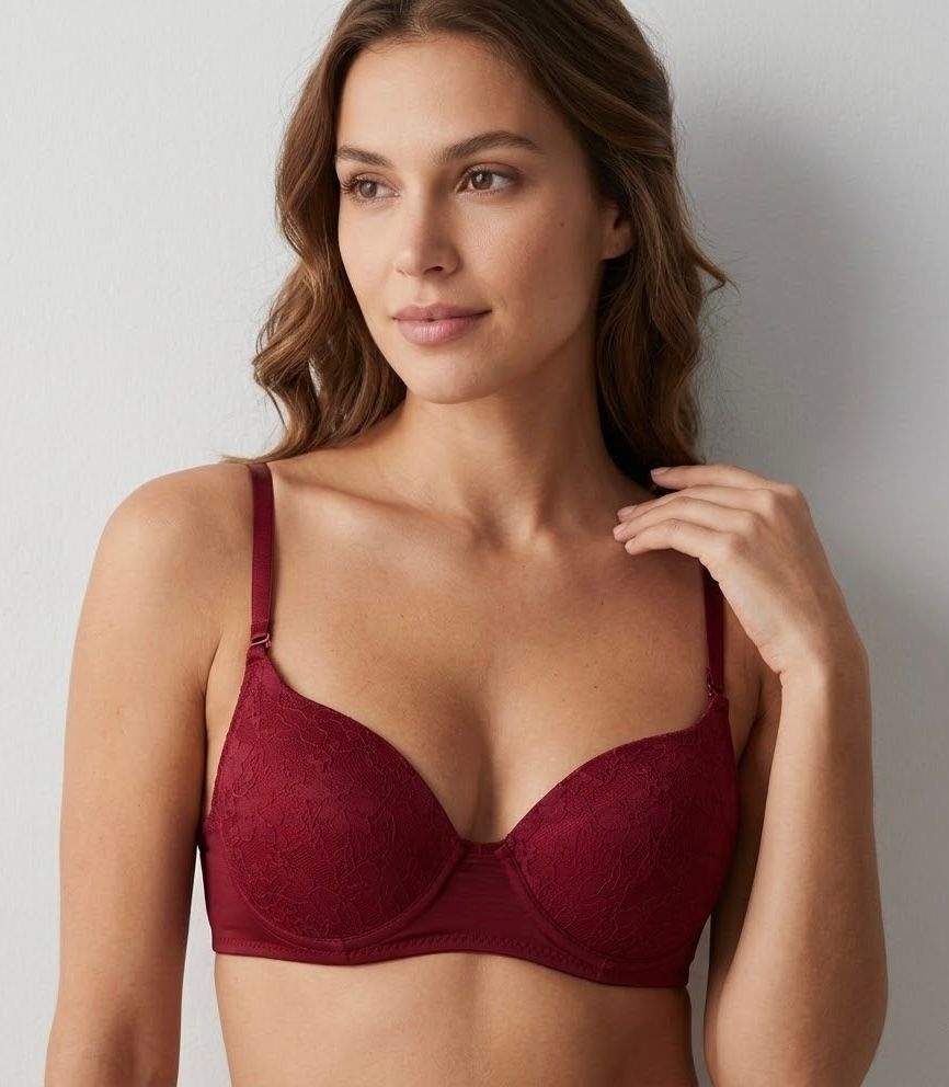 Sutien Picadili Elegant Bordo, Cupe Burete