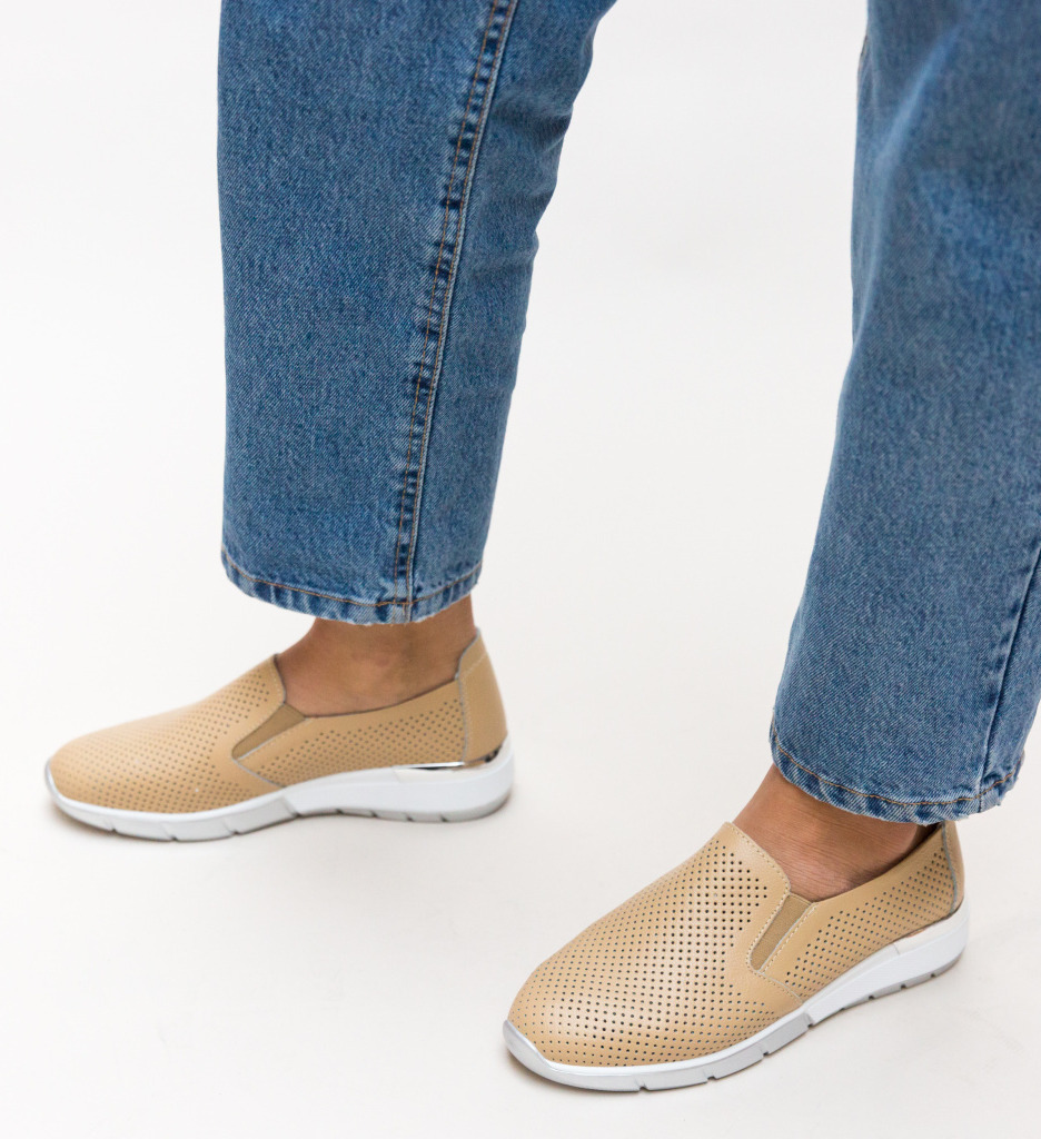 Pantofi Pufini Bej | Confort Superior - imagine 3