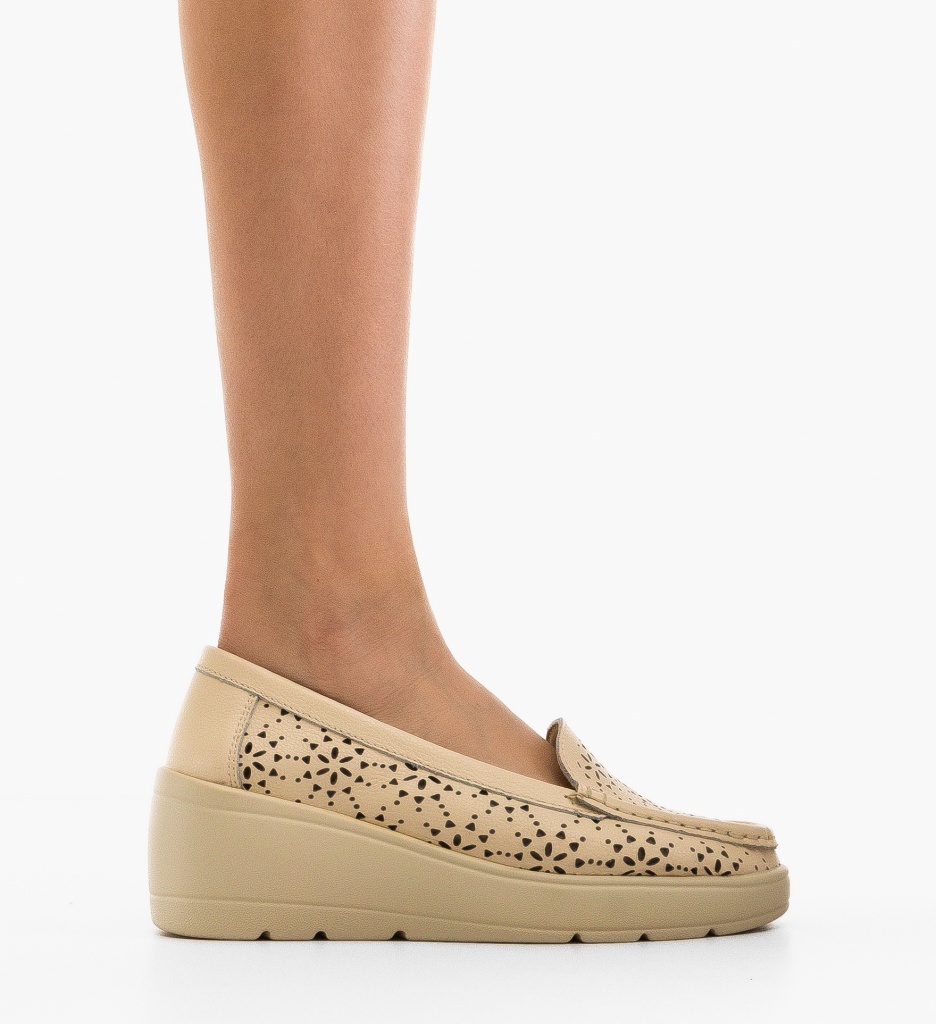 Platforme Dama Myzy Bej | Stil și Confort Casual - imagine 6