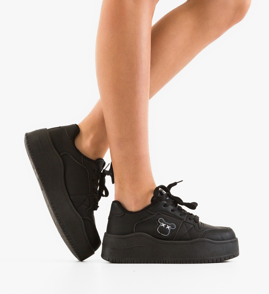Sneakers Dama Myuty Negri | Confort și Stil Urban