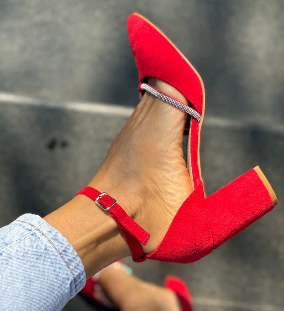 Pantofi Kasya Rosii | Eleganță și Stil - imagine 2