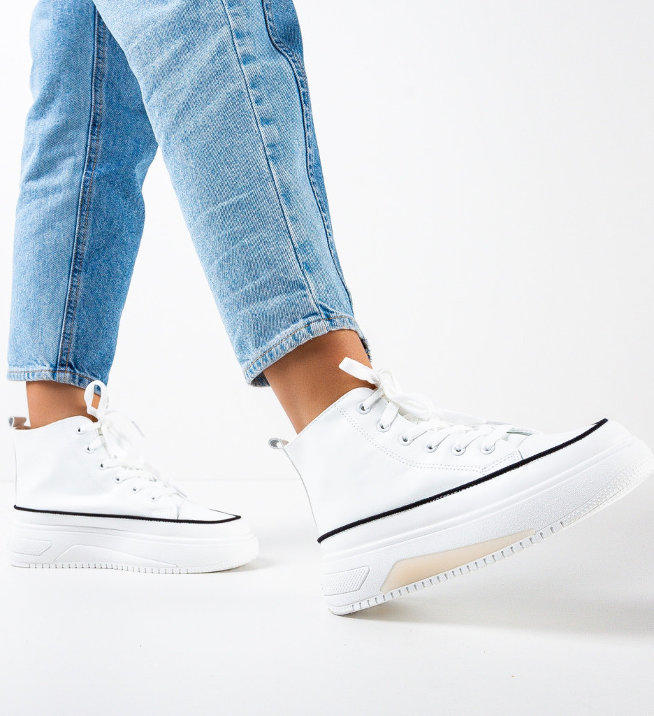 Sneakers Dama Delacruz Albi - Confort și Stil - imagine 3