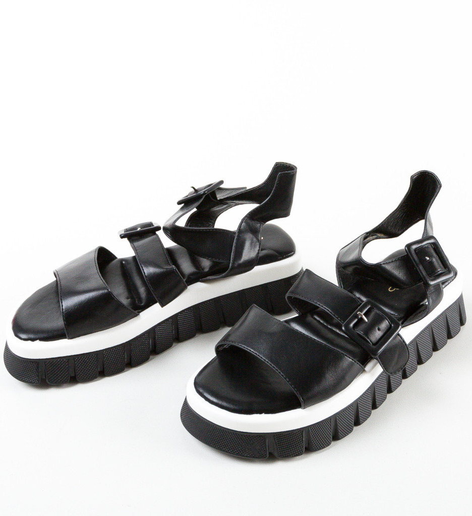 Sandale Charlton Negre - Eleganță și Confort - imagine 4