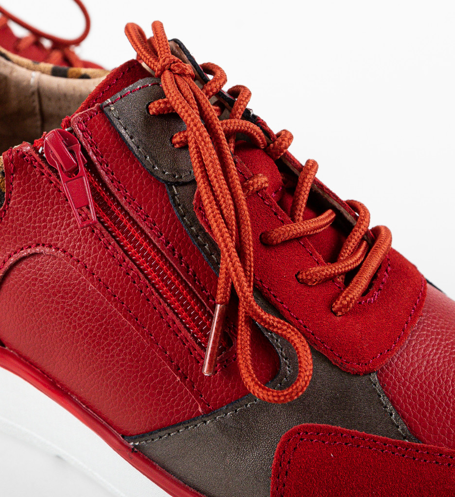 Sneakers Dama Nysa Rosii - Stil și Confort - imagine 7
