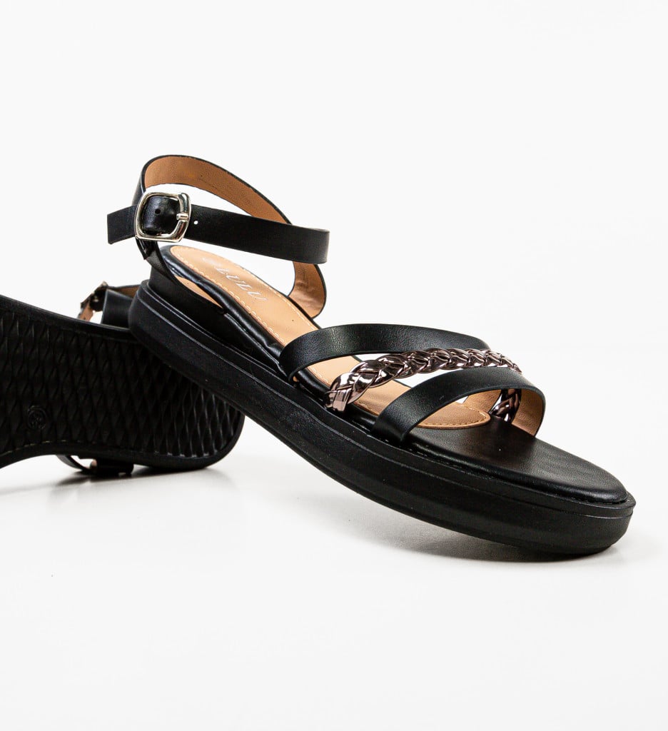Sandale Varast Negre - Confort și Eleganță - imagine 7