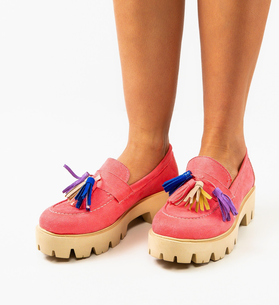 Pantofi Casual Dama Roz - Confort & Stil - imagine 3