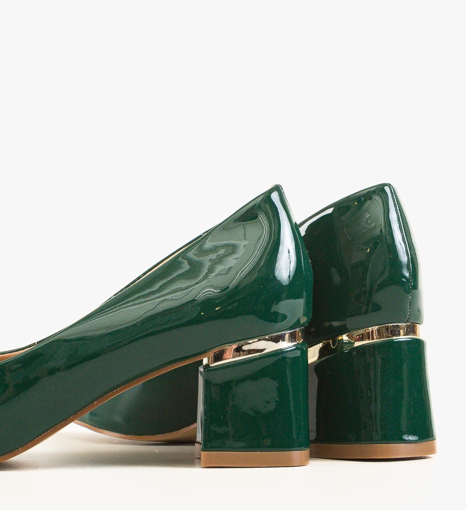 Pantofi Tyrkas Verzi cu Toc | Eleganță Modernă - imagine 6