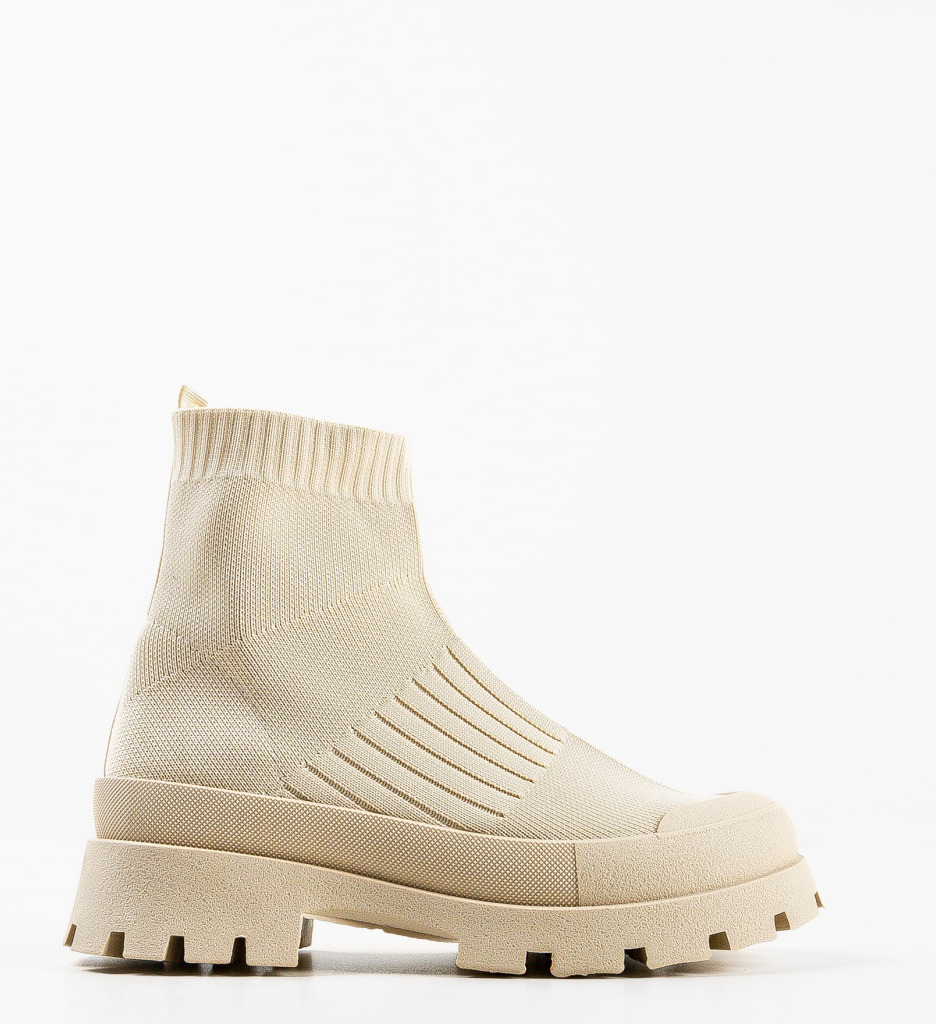 Sneakers Dama Dochi Bej | Confort & Stil Sport - imagine 4