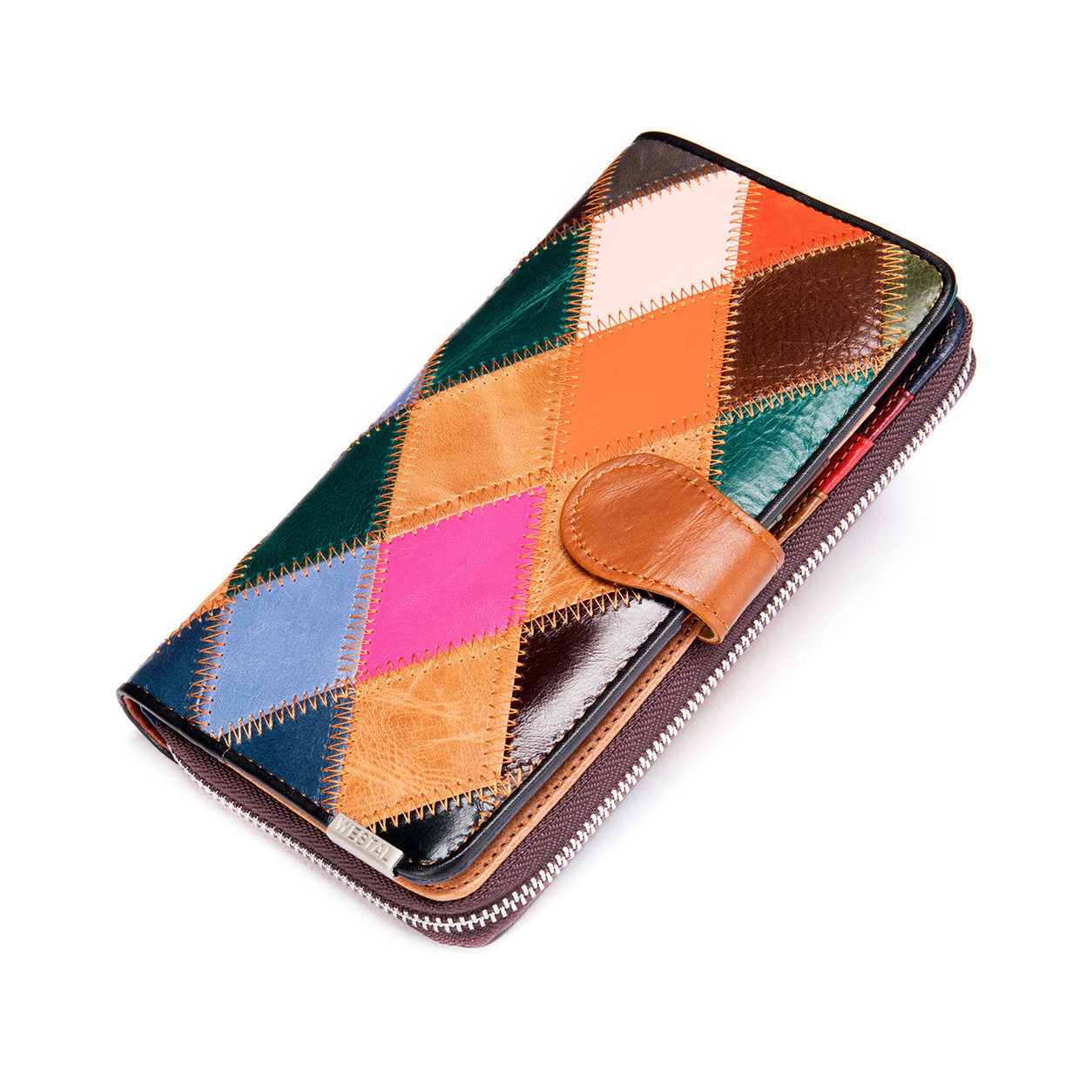 Portofel Dama Delis Multicolor Piele Naturala - imagine 7