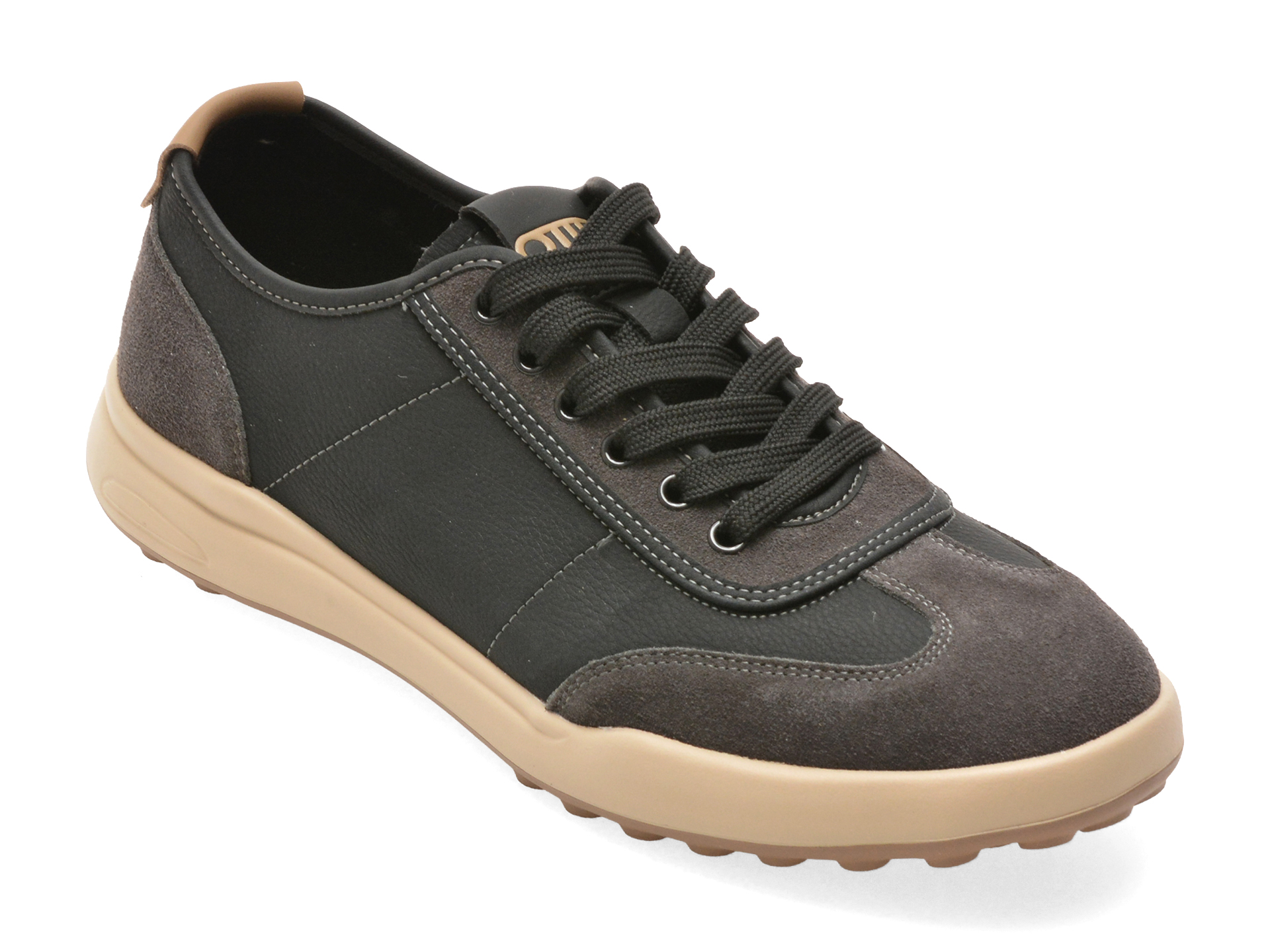 Pantofi Sport OTTER Negri Piele Naturală