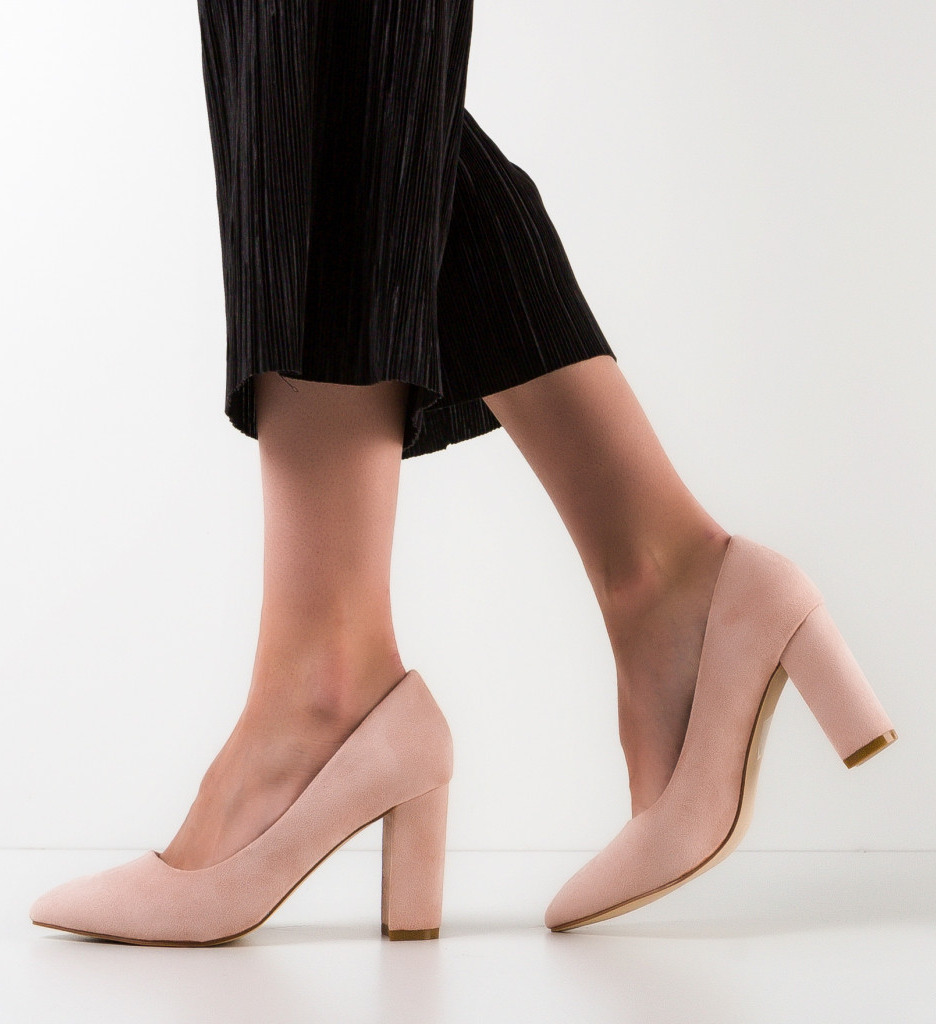 Pantofi Genta Roz cu Toc - Eleganță și Stil - imagine 2