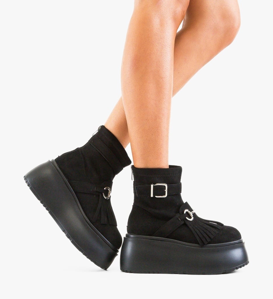 Ghete Dama Anbros Negre | Confort & Stil - imagine 2