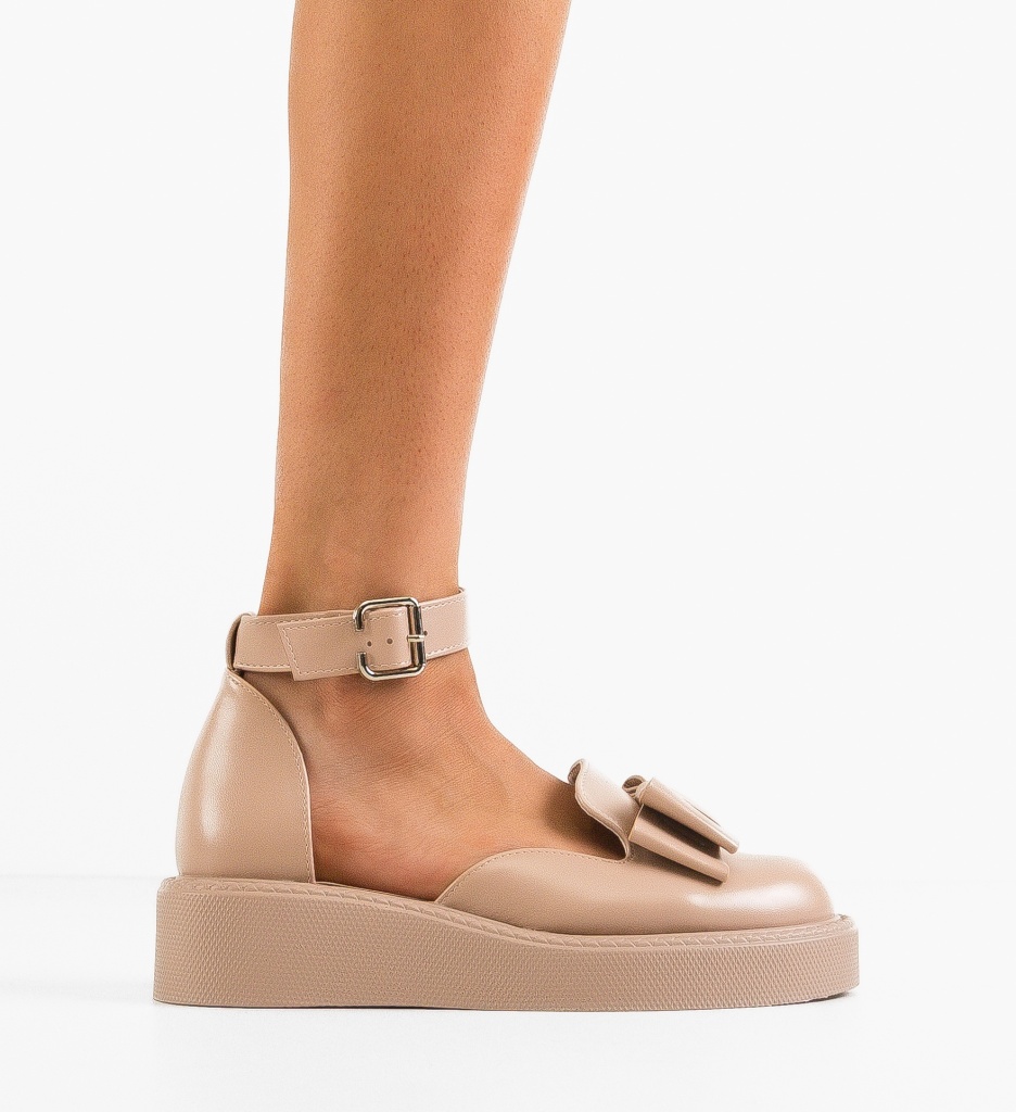 Pantofi Casual Dama Hammbe Bej | Confort - imagine 7
