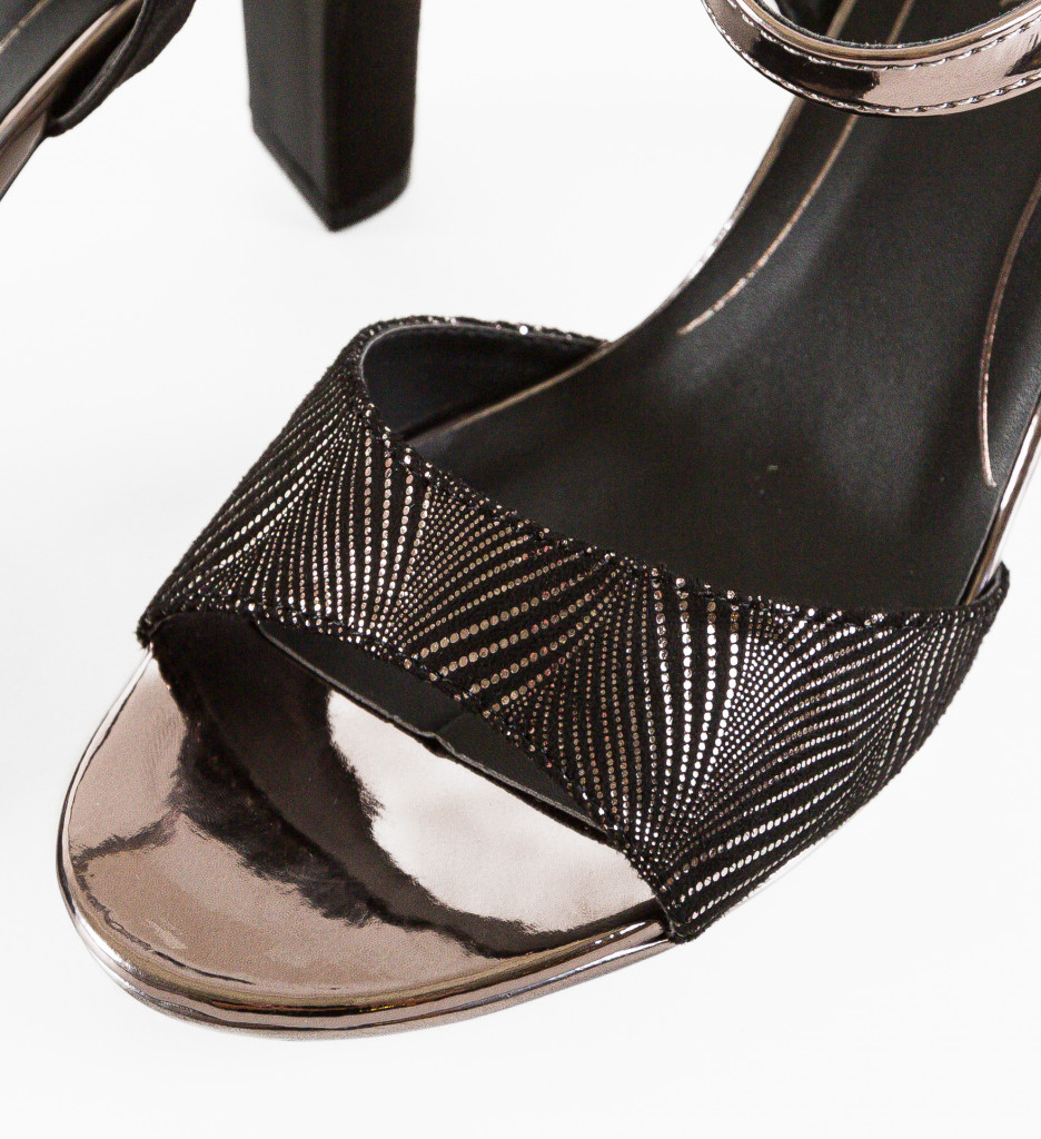 Sandale cu Toc Ayanda Gri - Eleganță și Stil - imagine 10