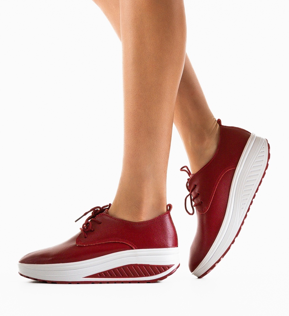 Pantofi Casual Kleak Rosii | Confort & Stil - imagine 2