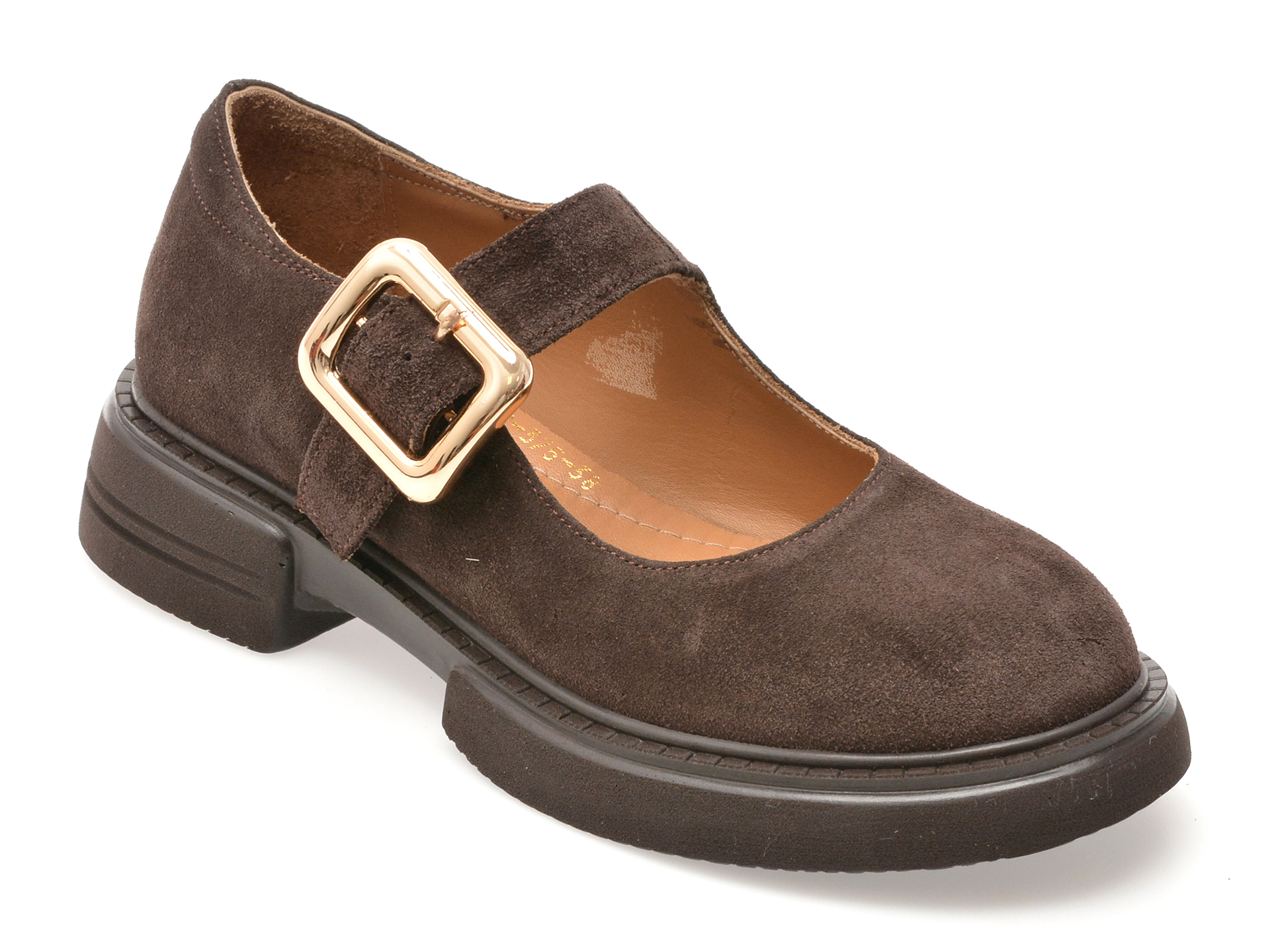 Pantofi Epica Maro din Piele Întoarsă - Eleganță Casual
