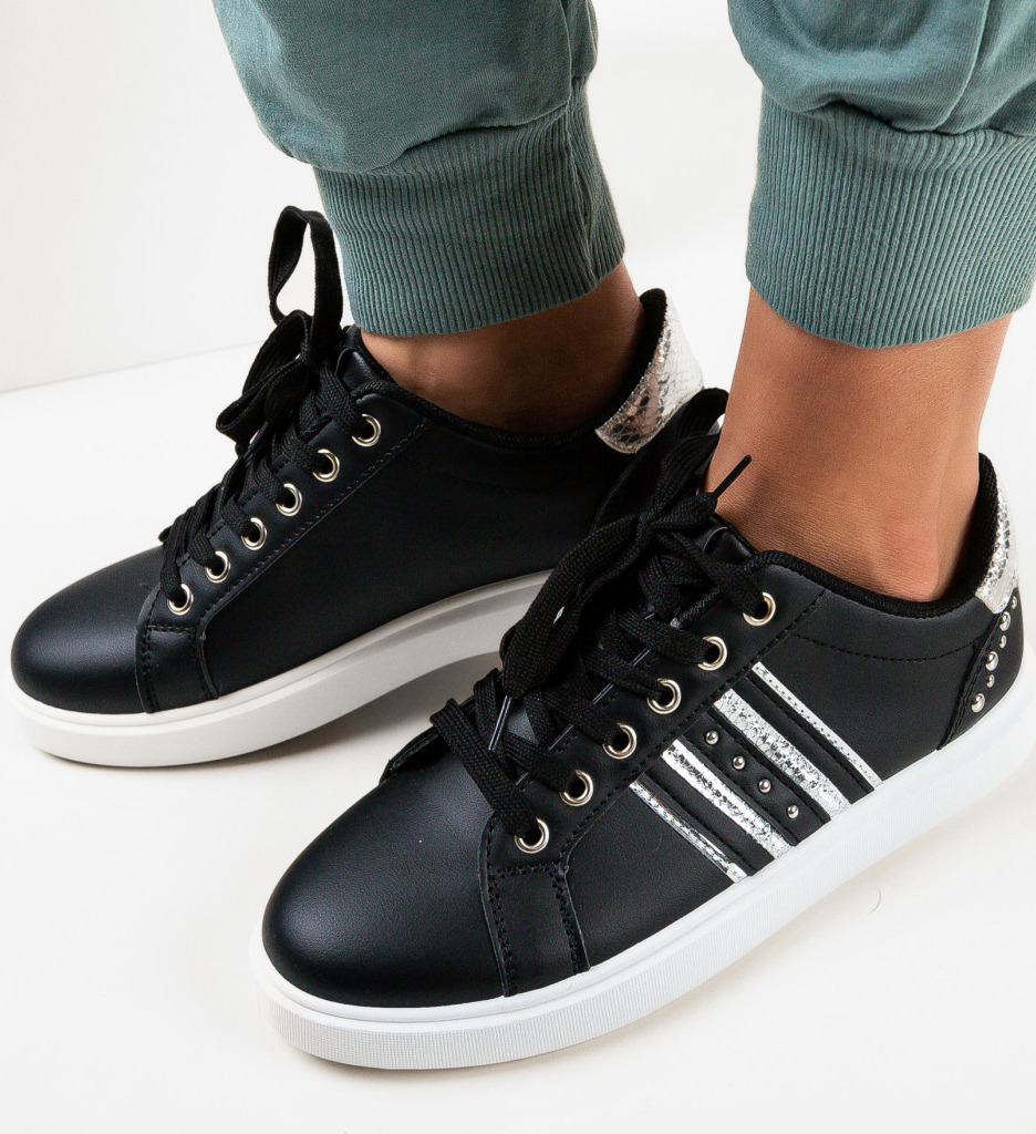 Sneakers Dama Manana Negri - Confort & Stil - imagine 5