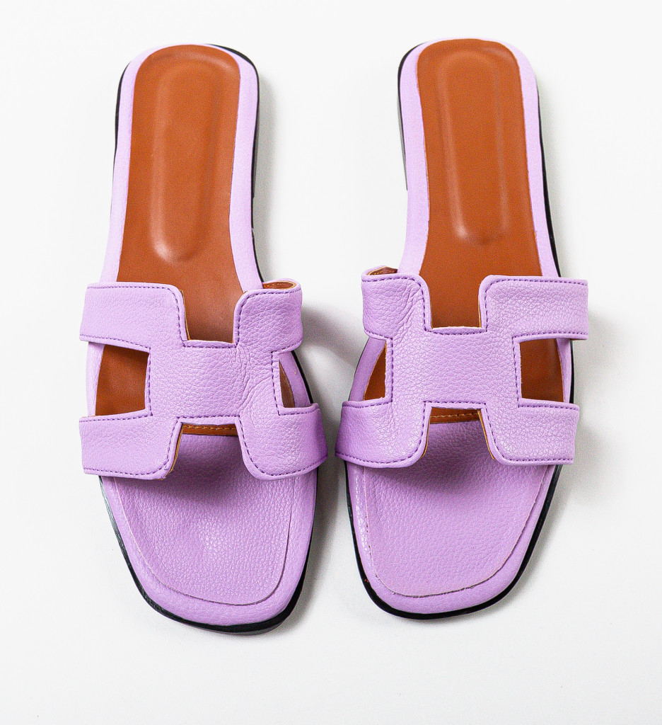 Papuci Dama Mermosa Mov - Confort și Stil - imagine 7