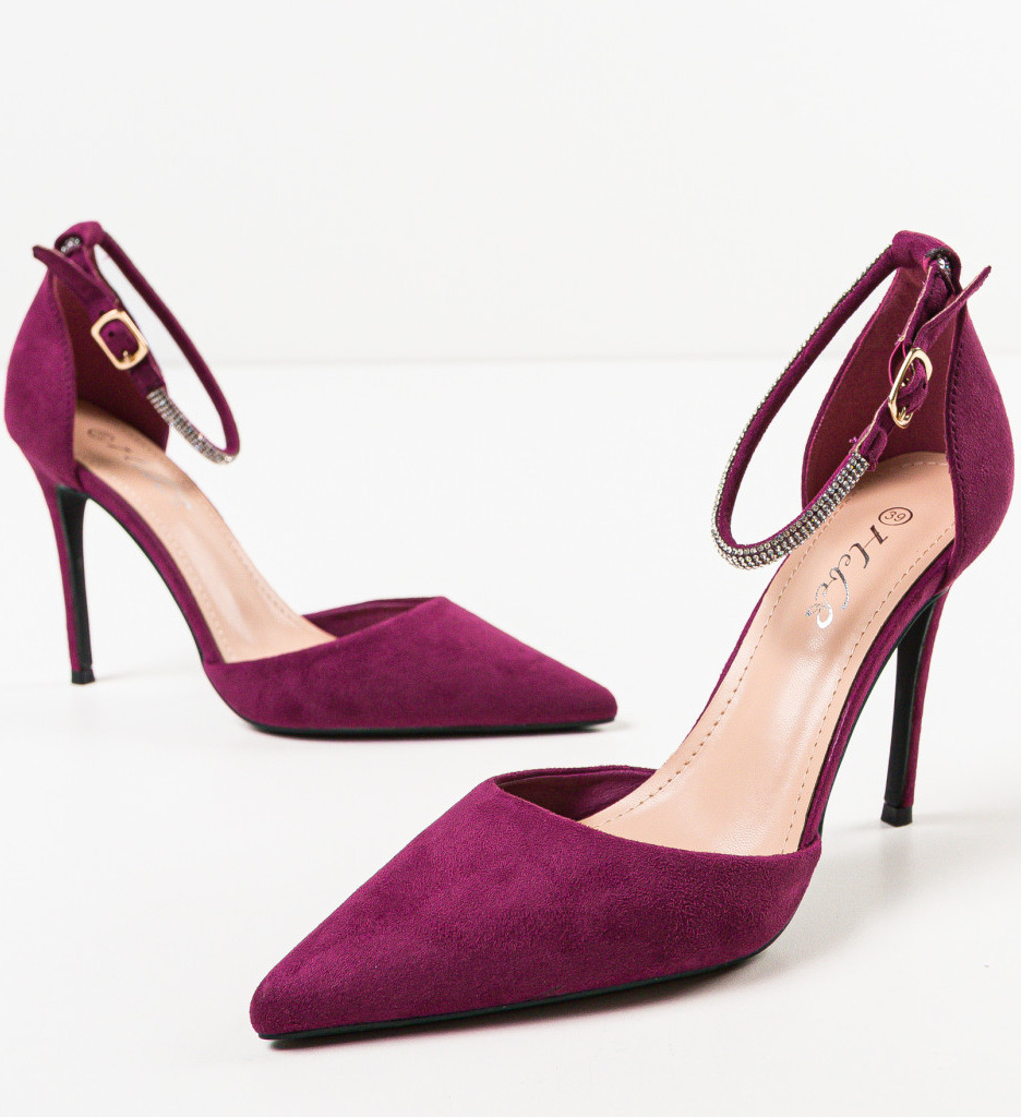Pantofi cu Toc Lyvya Mov - Eleganță Asigurată - imagine 5