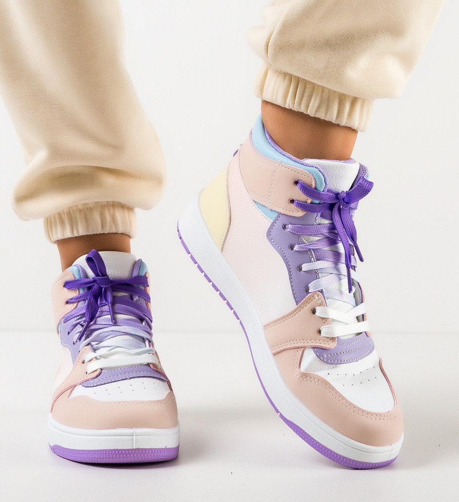 Sneakers Dama Galvan Roz - Confort Urban - imagine 3