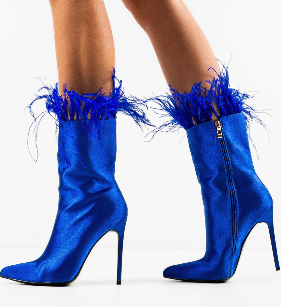 Botine Dama Fuery Albastre - Confort & Stil