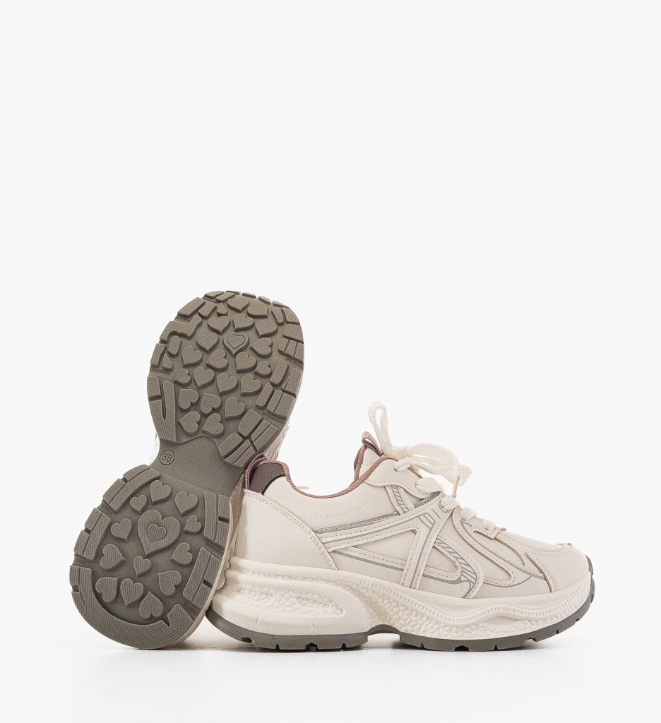 Sneakers Dama Prigan Albi - Confort și Stil - imagine 5
