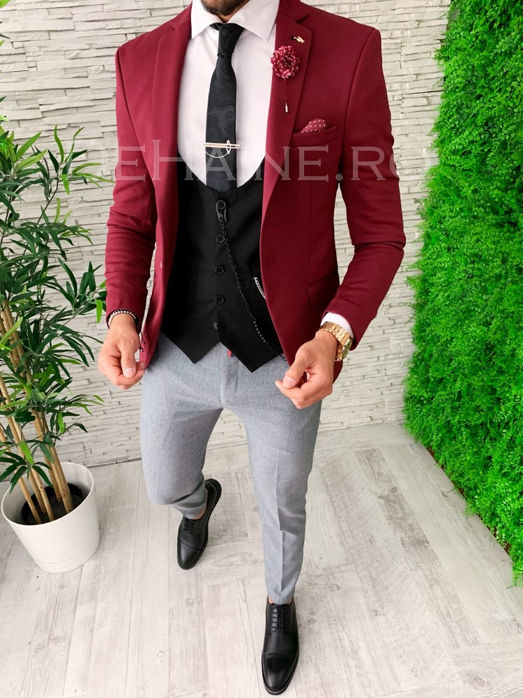 Tinuta Smart Casual Barbati 4 Piese Slim Fit