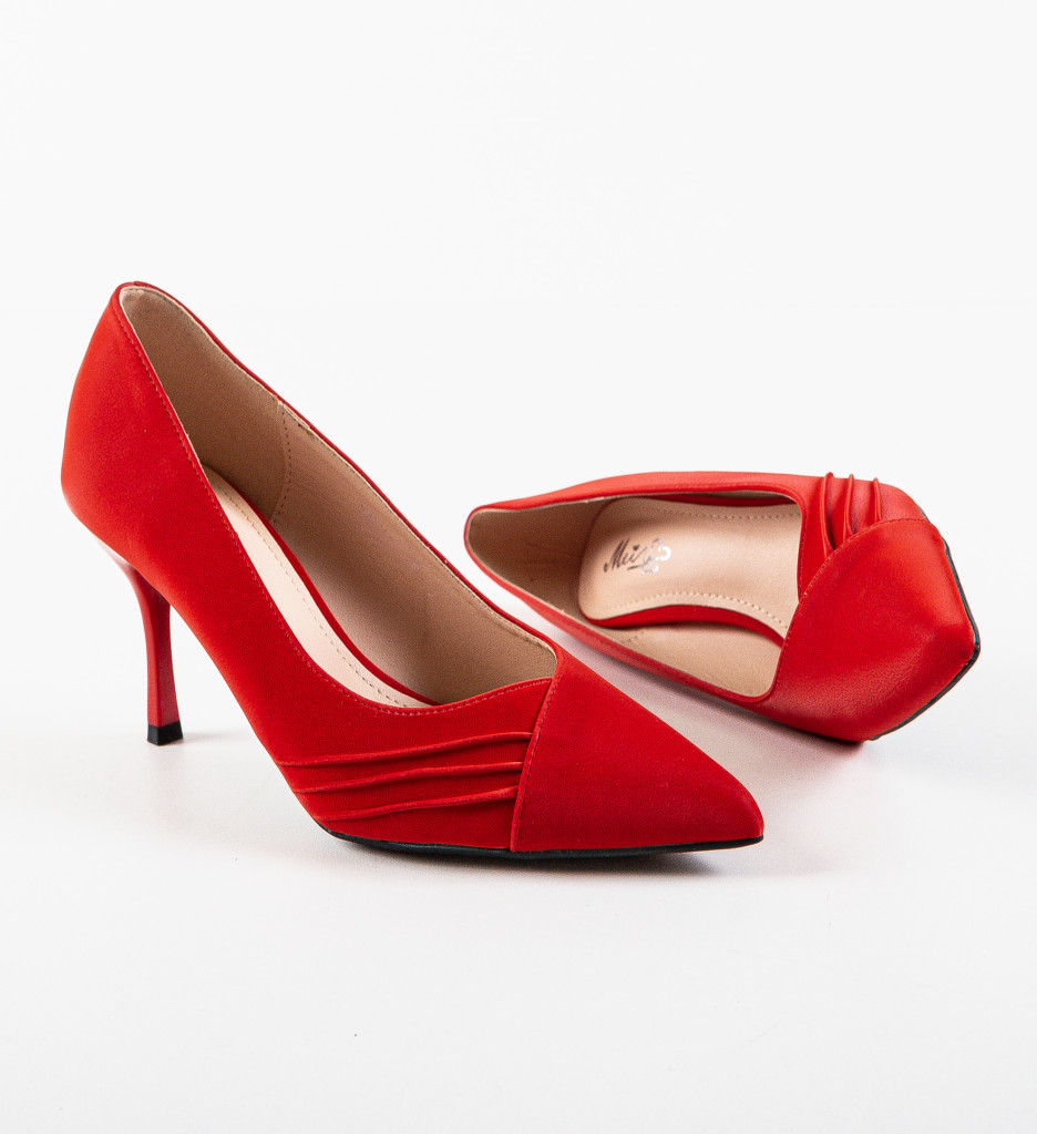 Pantofi Rosii Crusher cu Toc Elegant - imagine 7