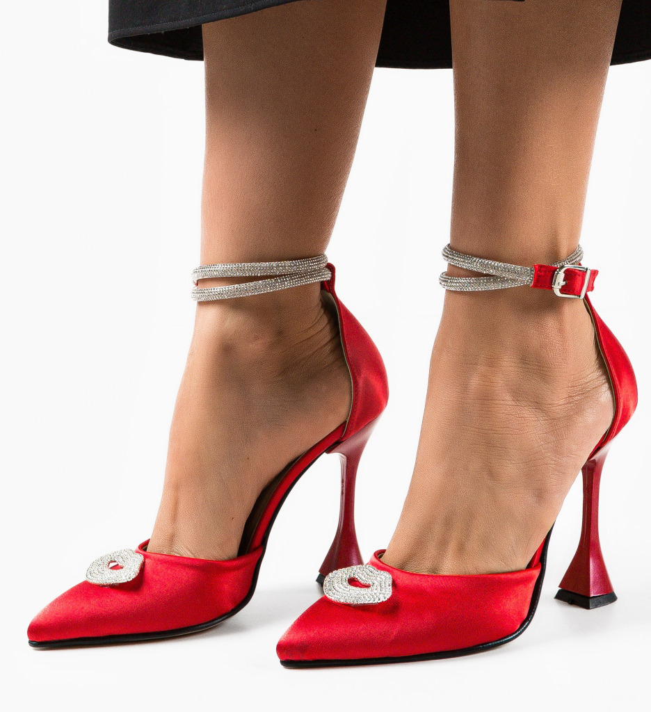 Pantofi dama Kiss Rosii - Eleganță și Stil
