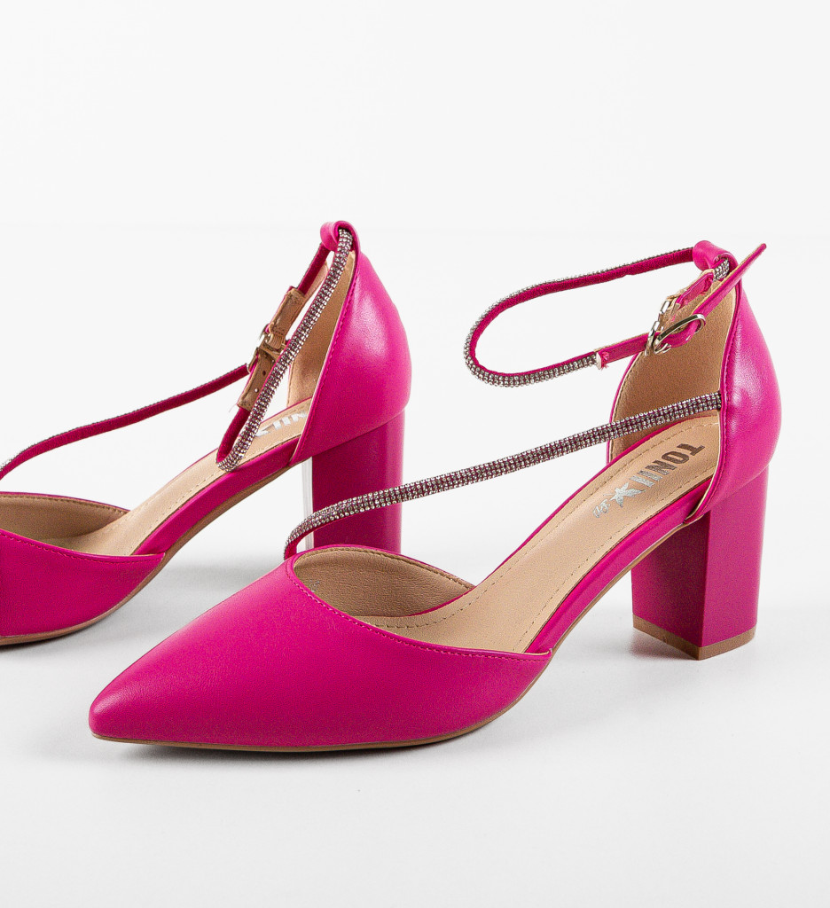 Pantofi Toc Zayat Fuchsia | Eleganță și Stil - imagine 8