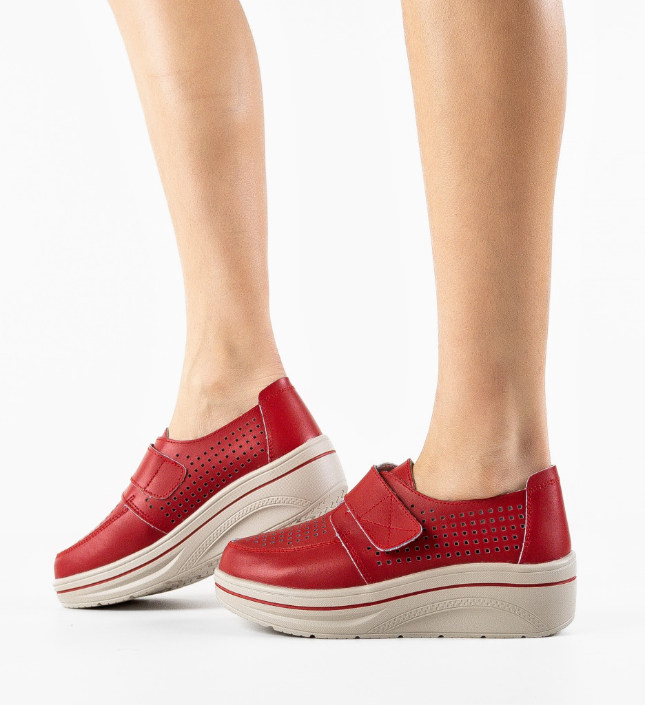 Pantofi Casual Rosii - Stil si Confort - imagine 3