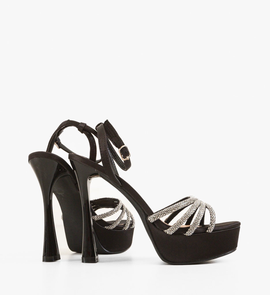 Sandale Dama Inuna Negre | Eleganță și Stil - imagine 3
