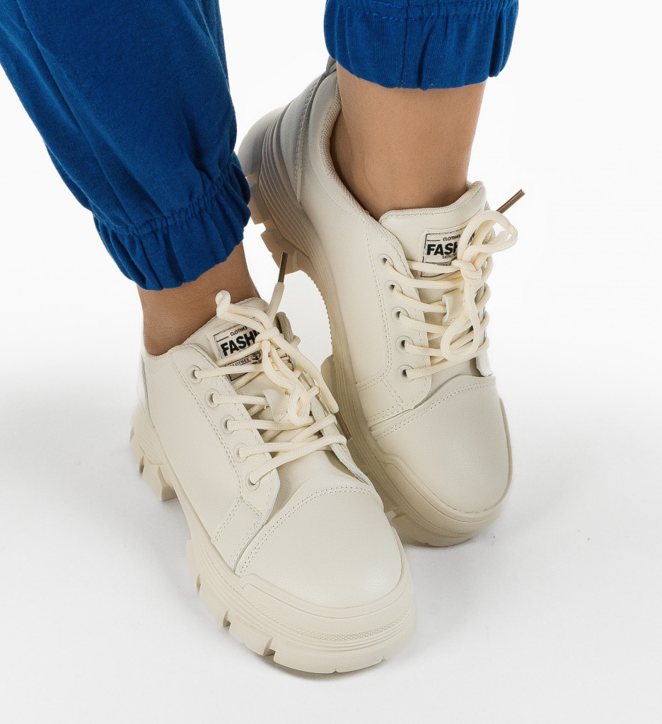 Pantofi Casual Tillie Bej - Confort Asigurat - imagine 5
