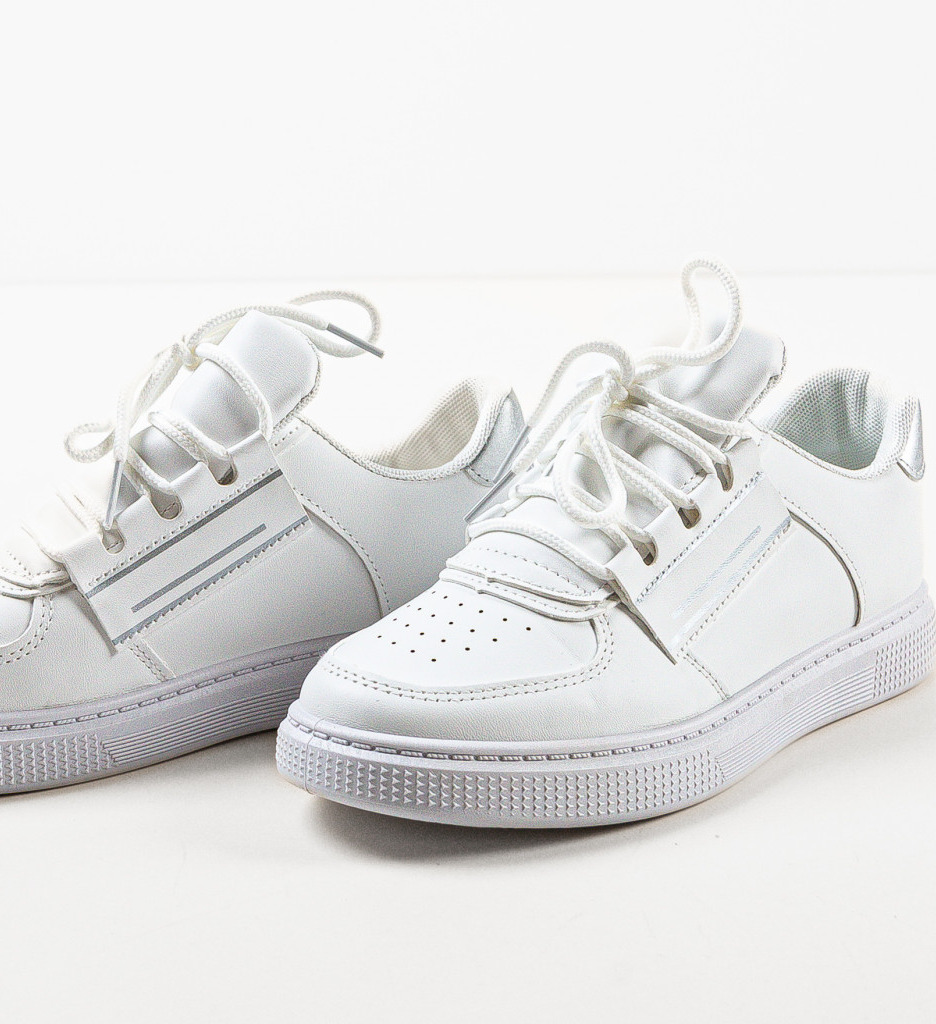Sneakers Dama Denise Argintii - Stil si Confort - imagine 5