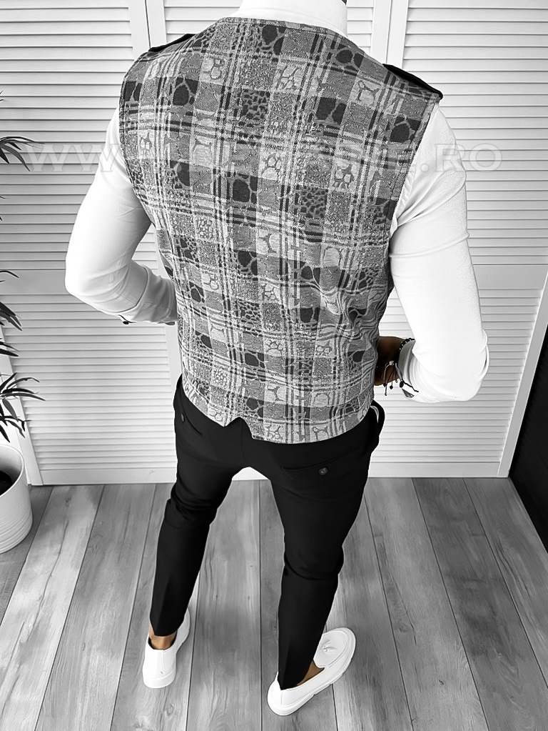 Vesta Barbati Eleganta Slim Fit - Stil Modern
