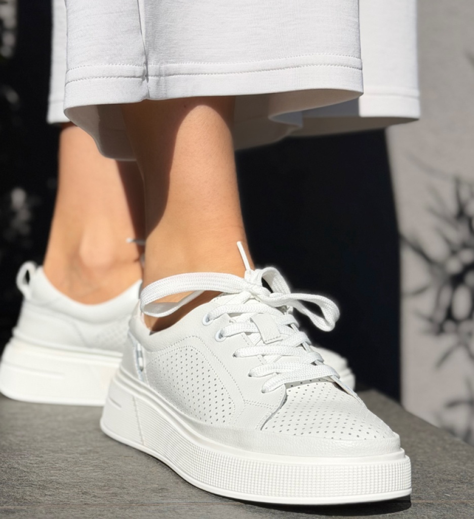 Pantofi Casual Papaye Albi – Eleganță și Confort - imagine 2
