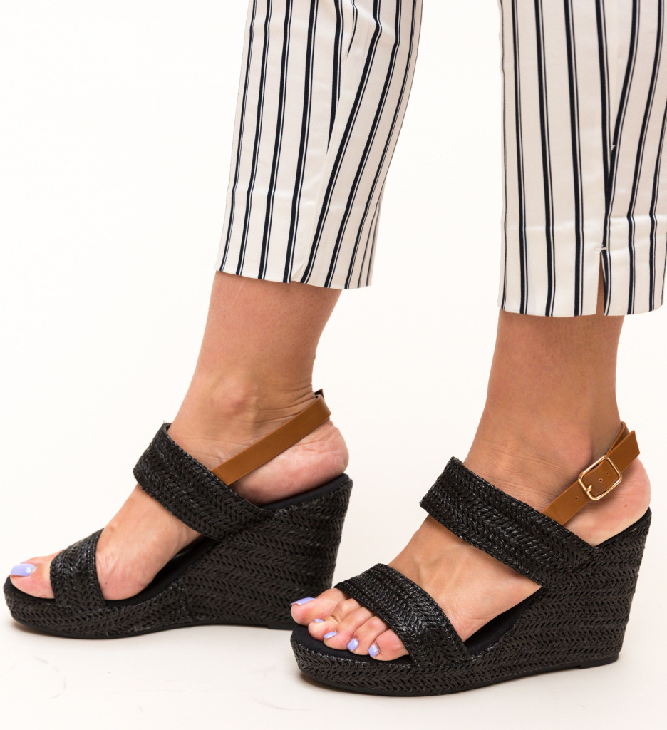 Platforme Cloe Negre - Eleganță și Confort - imagine 4