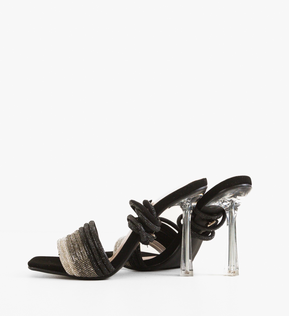 Sandale Toc Anttoni Negre | Eleganță și Stil - imagine 4