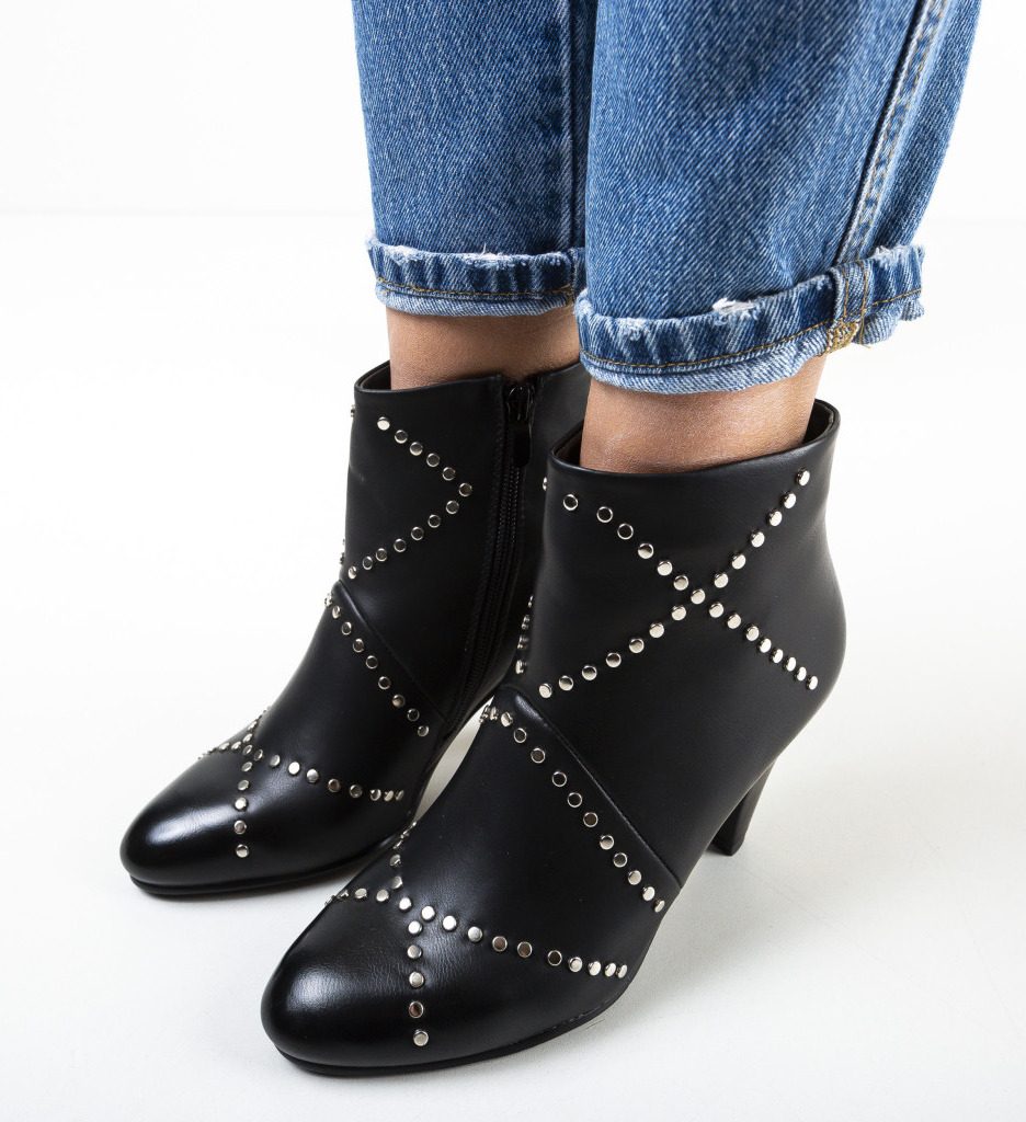 Botine Alistair Negre - Eleganță și Stil Urban - imagine 4