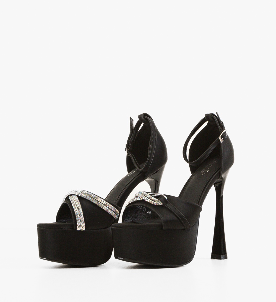 Sandale Sanguino Negre | Eleganță și Stil - imagine 3