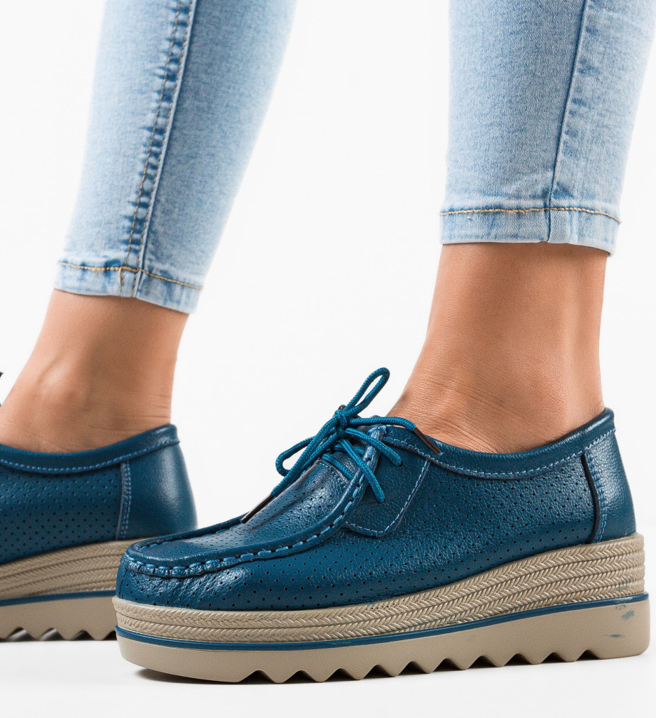 Pantofi Torinoz Albastri | Stil & Confort Zilnic - imagine 3