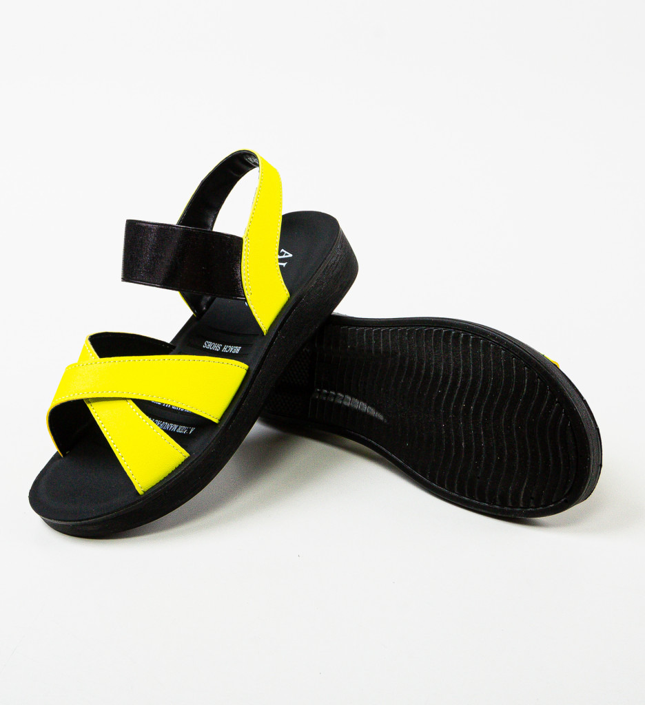 Sandale Dama Brina Galbene | Stil si Confort - imagine 6