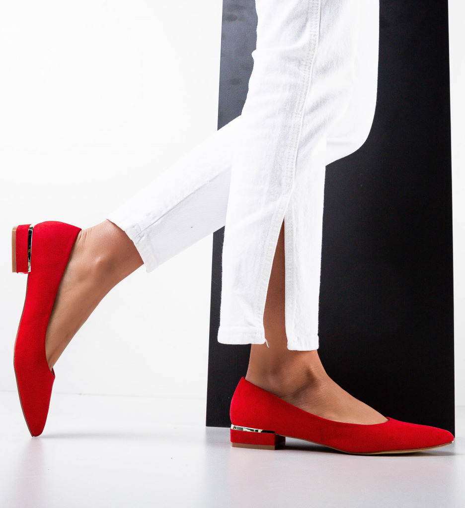 Pantofi Dama Depere Rosii cu Toc - Eleganță și Stil - imagine 5