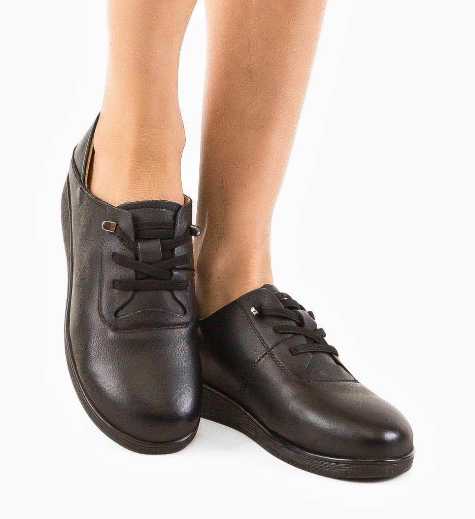 Pantofi Casual Heleg Negri - Confort și Eleganță