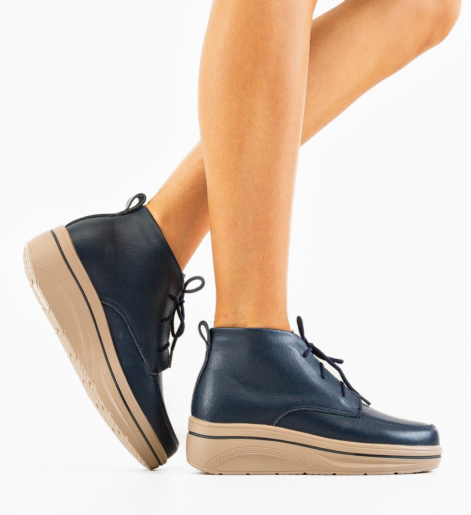 Pantofi Casual Bergamon Bleumarin - Confort și Stil