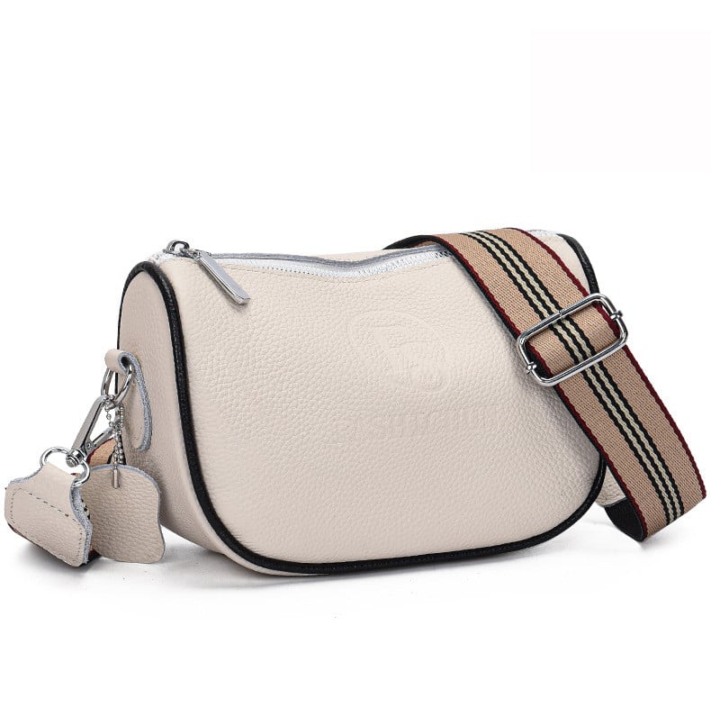 Geanta Delis Adonia Piele Naturala Alb - Eleganta Practica - imagine 4