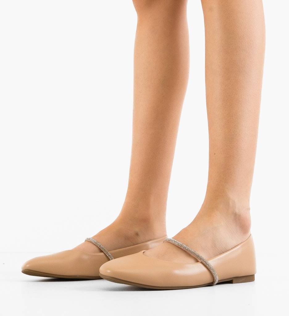 Balerini Key Bej | Confort și Eleganță Casual - imagine 2