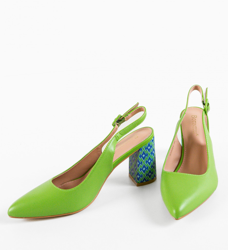 Pantofi Rafda Verzi cu Toc | Eleganță Asigurată - imagine 9