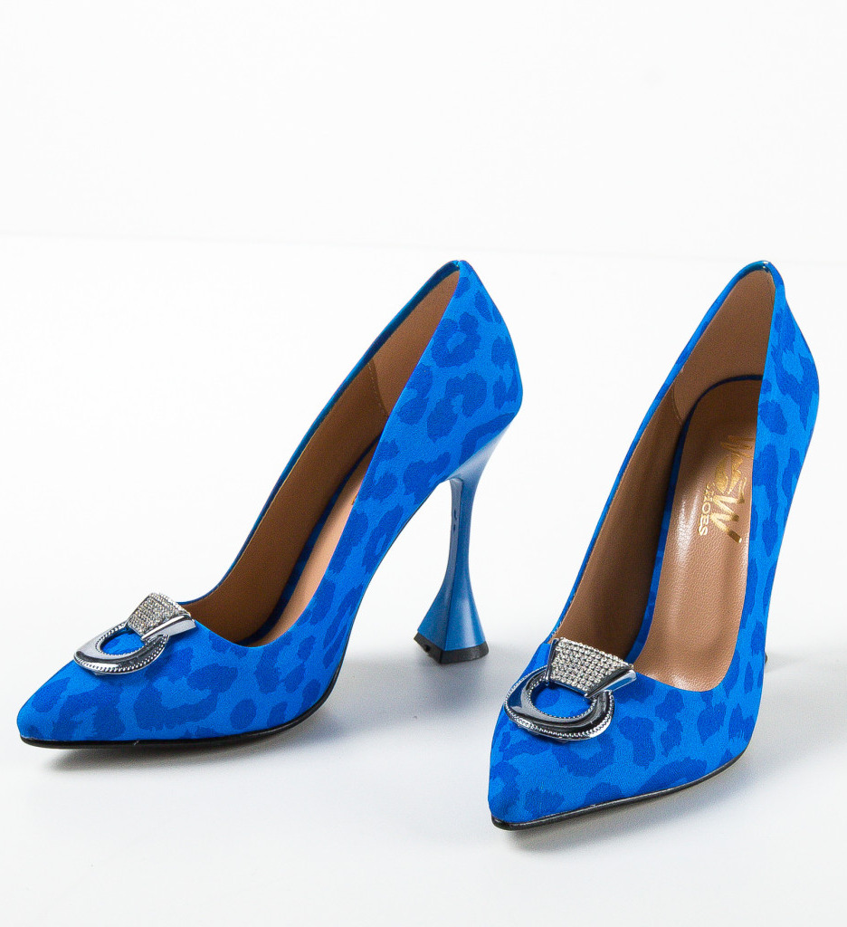 Pantofi Provok Albastri Eleganți - imagine 6