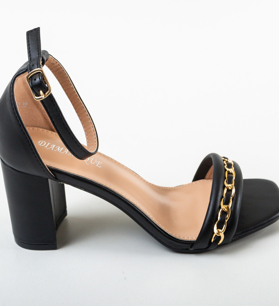 Sandale Zavier Negre cu Toc - Eleganță și Stil - imagine 7